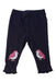 A Black Leggings from Purebaby in size 3-6M for girl. (Front View)