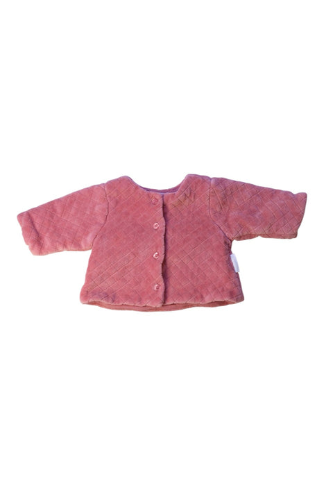 A Pink Cardigans from Purebaby in size 0-3M for girl. (Front View)
