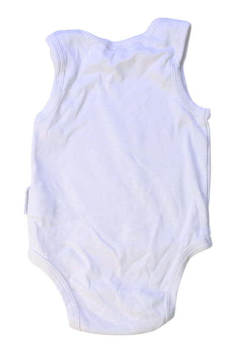 A White Sleeveless Bodysuits from Purebaby in size 3-6M for neutral. (Back View)