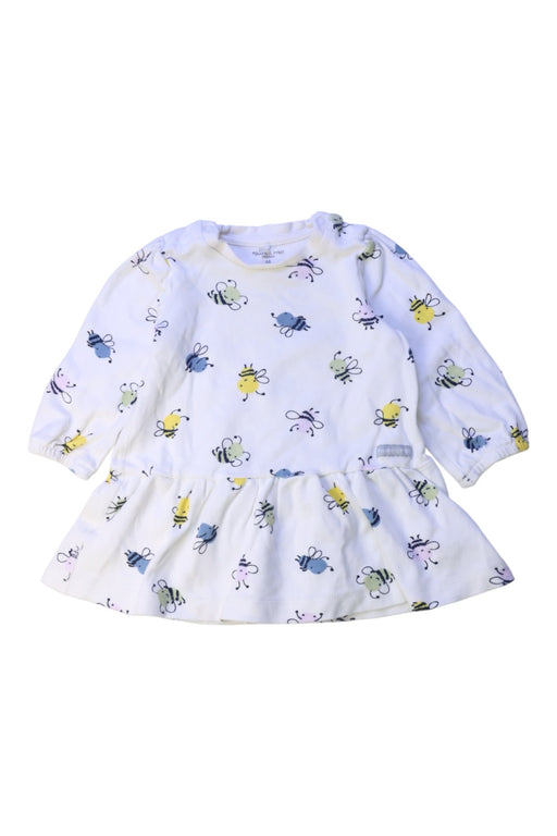 A White Long Sleeve Dresses from Polarn O. Pyret in size 3-6M for girl. (Front View)