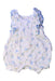 A White Sleeveless Rompers from Purebaby in size 0-3M for girl. (Front View)
