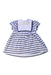 A Blue Short Sleeve Dresses from Polarn O. Pyret in size 0-3M for girl. (Back View)