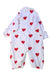 A Red Onesies from Petit Bateau in size 0-3M for girl. (Back View)