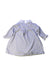 A Grey Long Sleeve Dresses from Petit Bateau in size 3-6M for girl. (Back View)