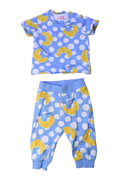 A Blue Pants Sets from Gorman in size 3-6M for boy. (Front View)
