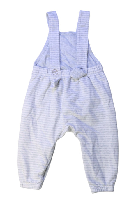 A White Long Overalls from Purebaby in size 3-6M for boy. (Back View)