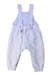 A White Long Overalls from Purebaby in size 3-6M for boy. (Back View)