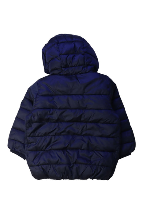 A Navy Puffer/Quilted Coats & Outerwear from Polarn O. Pyret in size 3-6M for boy. (Back View)