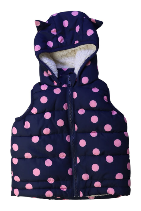 A Navy Outerwear Vests from Seed in size 3-6M for girl. (Front View)
