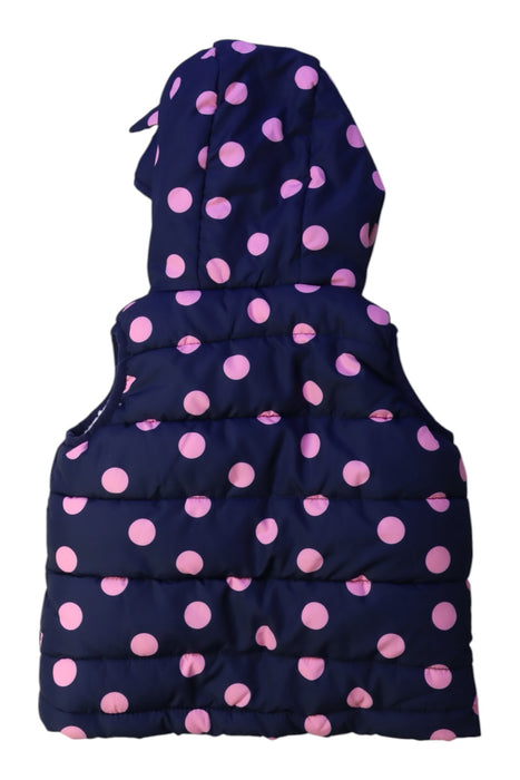 A Navy Outerwear Vests from Seed in size 3-6M for girl. (Back View)