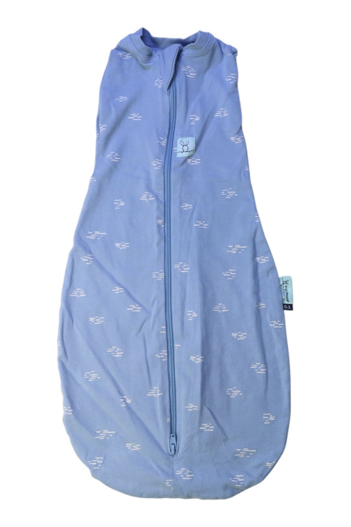 A Blue Sleepsacs from ErgoPouch in size 0-3M for boy. (Front View)