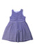 A Blue Sleeveless Dresses from Jacadi in size 6T for girl. (Front View)