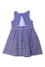 A Blue Sleeveless Dresses from Jacadi in size 6T for girl. (Back View)