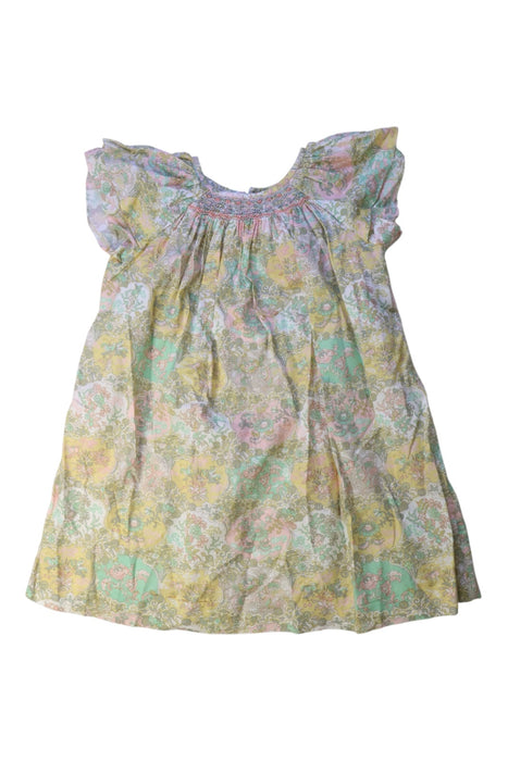 A Multicolour Short Sleeve Dresses from Bonpoint in size 4T for girl. (Front View)