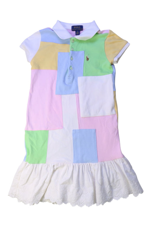A Multicolour Short Sleeve Dresses from Polo Ralph Lauren in size 6T for girl. (Front View)