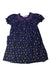 A Navy Short Sleeve Dresses from Bonpoint in size 4T for girl. (Front View)