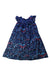 A Blue Sleeveless Dresses from Jacadi in size 6T for girl. (Back View)