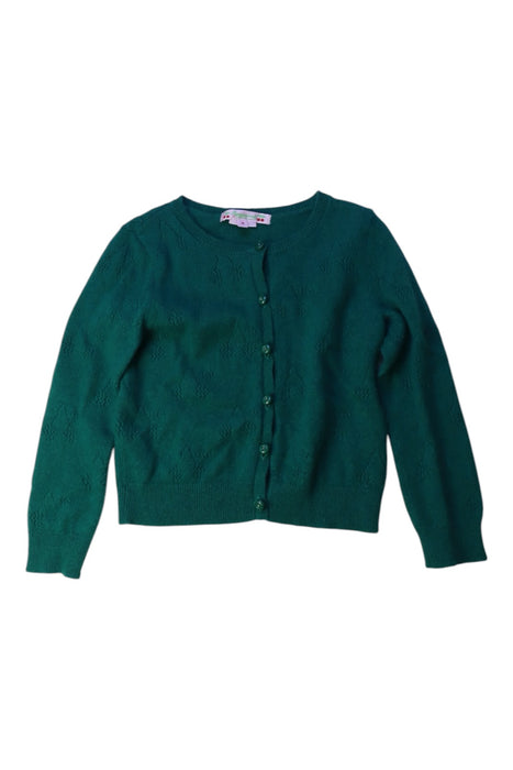 A Green Cardigans from Bonpoint in size 4T for girl. (Front View)