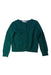 A Green Cardigans from Bonpoint in size 4T for girl. (Front View)