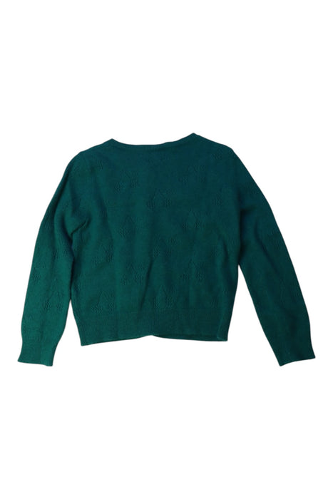 A Green Cardigans from Bonpoint in size 4T for girl. (Back View)