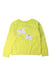 A Yellow Knit Sweaters from Jacadi in size 4T for girl. (Front View)