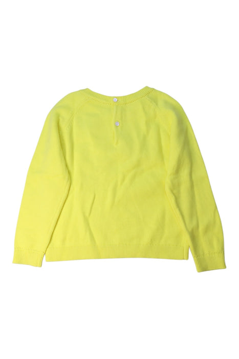 A Yellow Knit Sweaters from Jacadi in size 4T for girl. (Back View)