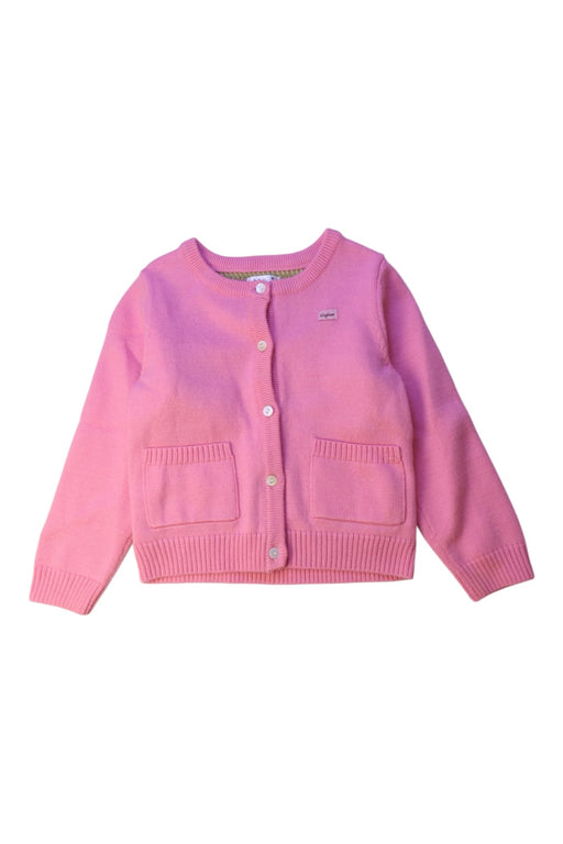 A Pink Cardigans from Kingkow in size 4T for girl. (Front View)