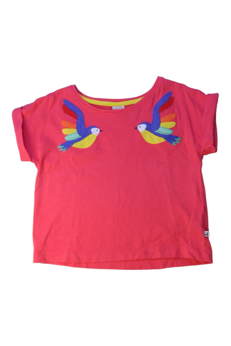 A Pink Short Sleeve Tops from Frugi in size 4T for girl. (Front View)