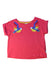 A Pink Short Sleeve Tops from Frugi in size 4T for girl. (Front View)