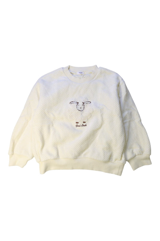 A Ivory Crewneck Sweatshirts from Balabala in size 5T for girl. (Front View)