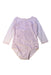 A White Long Sleeve Bodysuits from Tutulamb in size 4T for girl. (Front View)