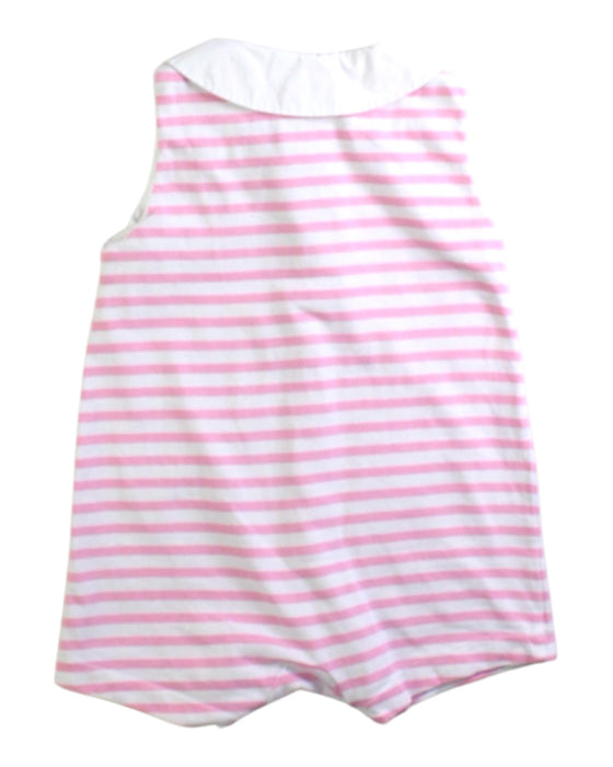 A Pink Sleeveless Rompers from Jacadi in size 3-6M for girl. (Back View)