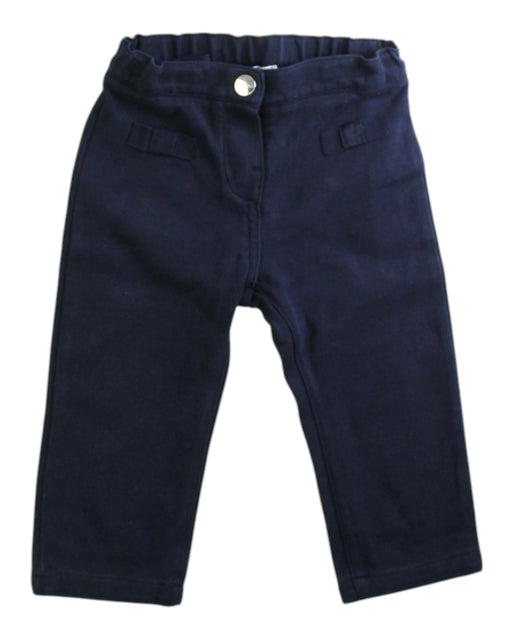 A Navy Casual Pants from Jacadi in size 12-18M for girl. (Front View)