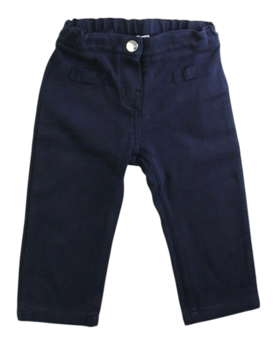 A Navy Casual Pants from Jacadi in size 12-18M for girl. (Front View)