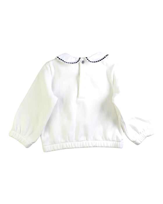 A White Long Sleeve Tops from Jacadi in size 12-18M for girl. (Back View)