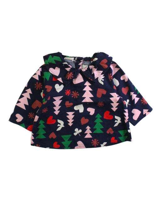 A Multicolour Long Sleeve Tops from Petit Bateau in size 0-3M for girl. (Front View)