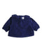A Navy Long Sleeve Tops from Petit Bateau in size 0-3M for girl. (Front View)