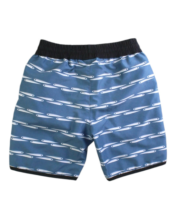 A Blue Swim Shorts from Sandy Feet Australia in size 4T for boy. (Back View)