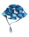 A Blue Sun Hats from Sandy Feet Australia in size 12-18M for boy. (Back View)