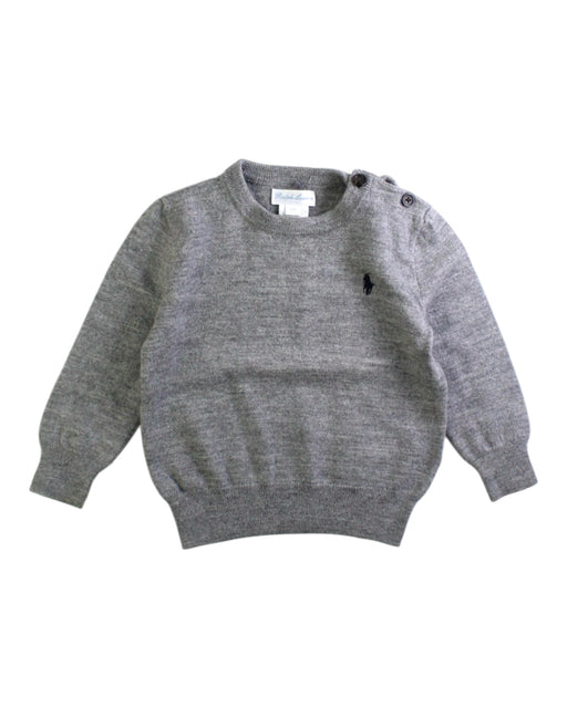 A Grey Knit Sweaters from Ralph Lauren in size 18-24M for boy. (Front View)
