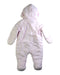 A Pink Snowsuits from Jacadi in size 3-6M for girl. (Back View)