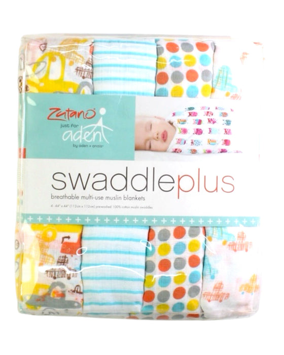 A Multicolour Swaddles from Aden & Anais in size 0-3M for neutral. (Front View)