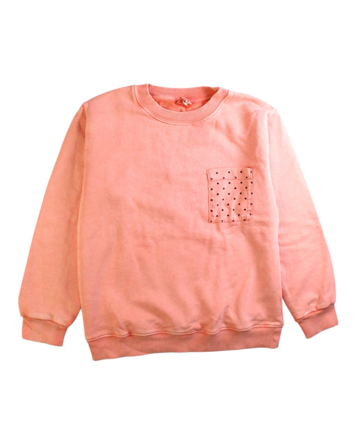 A Pink Crewneck Sweatshirts from Bonton in size 8Y for girl. (Front View)