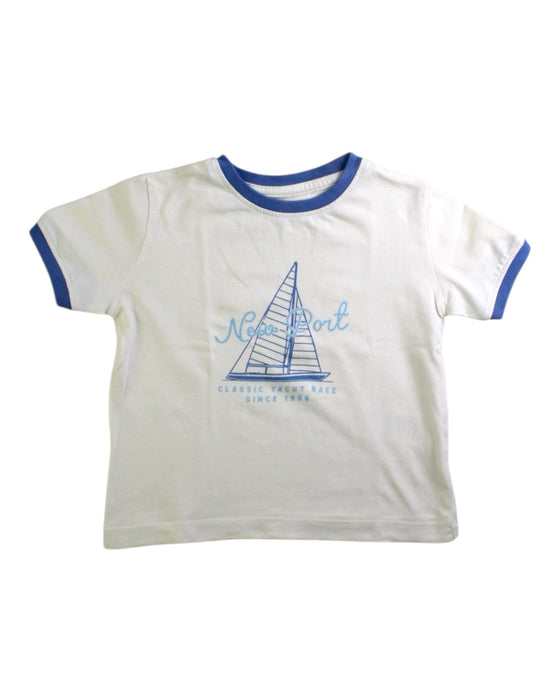 A White Short Sleeve T Shirts from Cyrillus in size 3T for boy. (Front View)