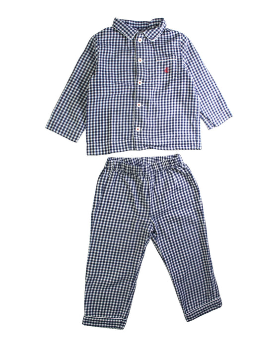 A Navy Pants Sets from Petit Bateau in size 2T for boy. (Front View)