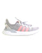 A Grey Sneakers from Adidas in size 5T for girl. (Front View)