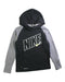 A Black Hooded Sweatshirts from Nike in size 5T for boy. (Front View)