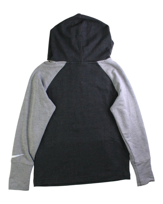 A Black Hooded Sweatshirts from Nike in size 5T for boy. (Back View)