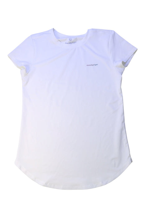 A White Short Sleeve T Shirts from Moody Tiger in size 14Y for girl. (Front View)