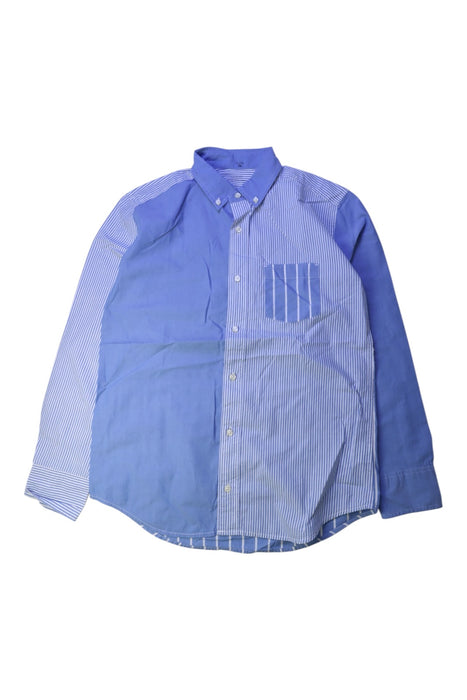 A Blue Long Sleeve Shirts from Crewcuts in size 14Y for boy. (Front View)
